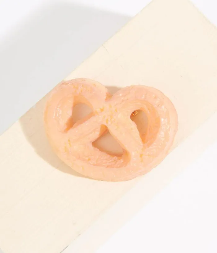 Pretzel Cookie Hair Clip Accessories Unique Vintage Hair Clips