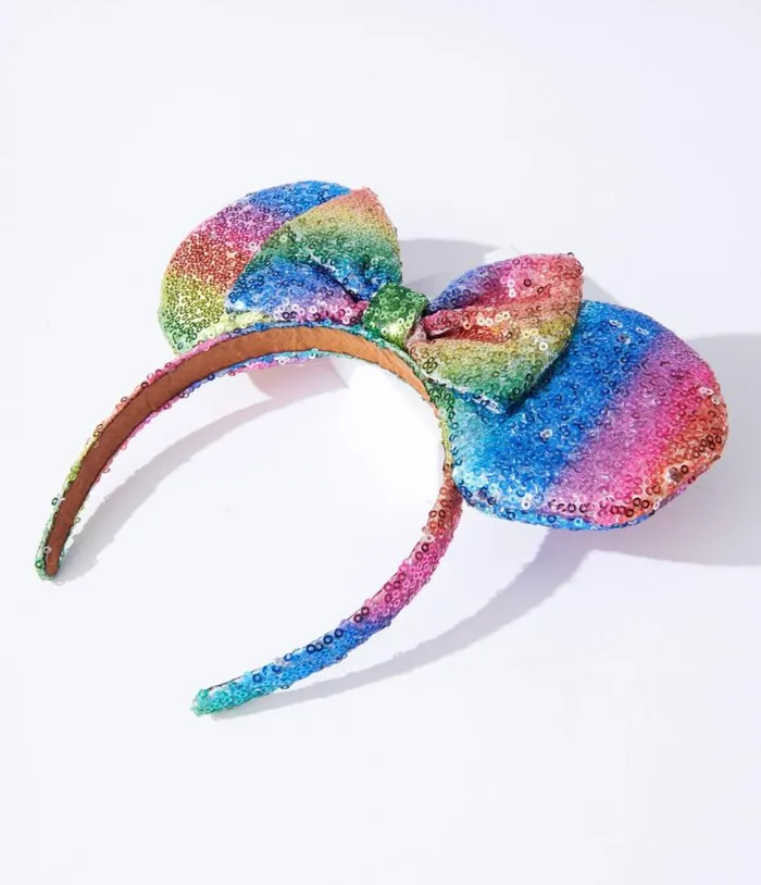 Rainbow Sequin Mouse Headband Accessories Unique Vintage Headbands