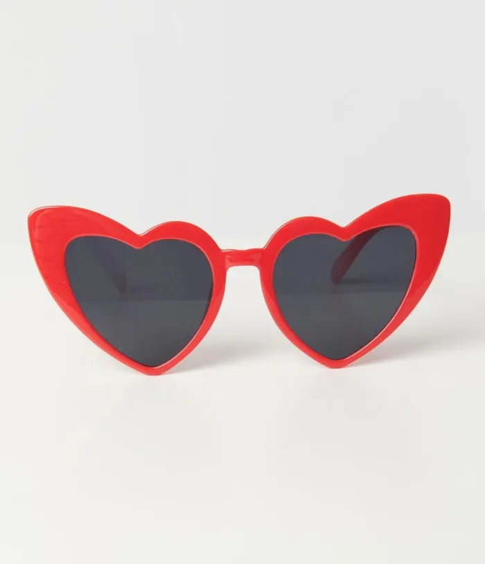 Red Heart Sunglasses Accessories Unique Vintage Sunglasses