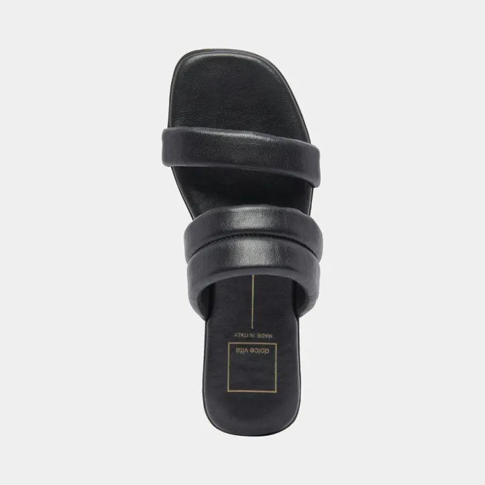 Sandals Shop Dolce Vita Adore Sandals Black Leather Black Leather