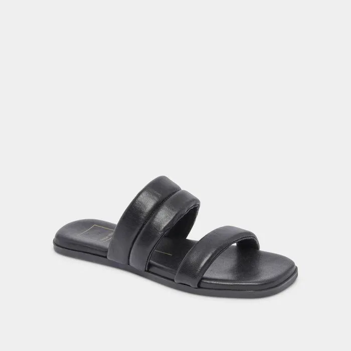 Sandals Shop Dolce Vita Adore Sandals Black Leather Black Leather