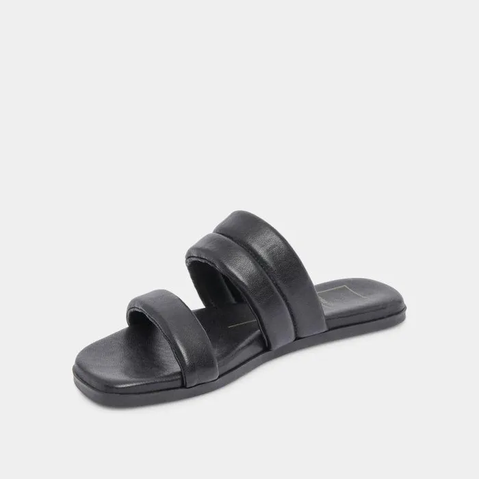 Sandals Shop Dolce Vita Adore Sandals Black Leather Black Leather