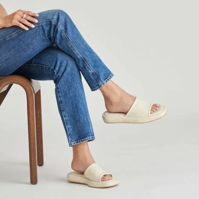Sandals Shop Dolce Vita Aisha Sandals Ivory Leather Ivory Leather