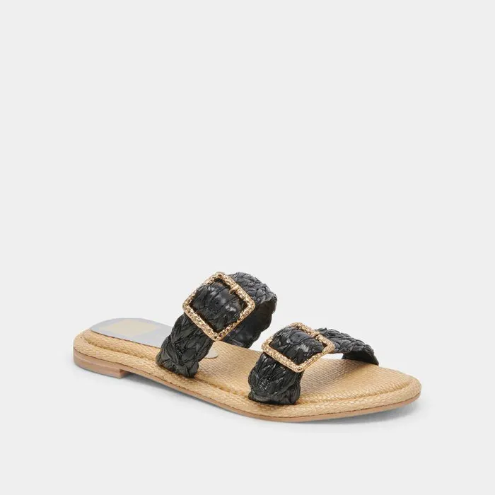 Sandals Shop Dolce Vita Alaina Sandals Onyx Raffia Women039s Onyx Raffia Sandals Onyx Raffia