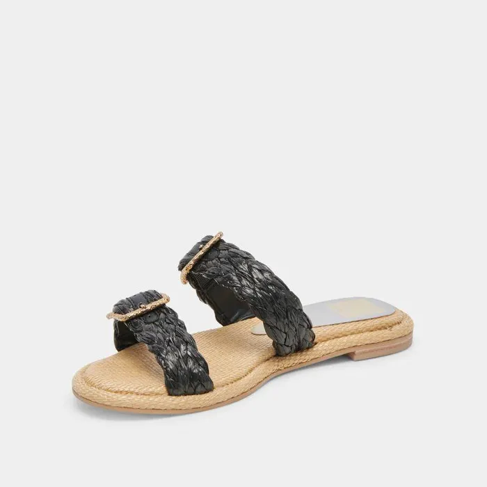 Sandals Shop Dolce Vita Alaina Sandals Onyx Raffia Women039s Onyx Raffia Sandals Onyx Raffia