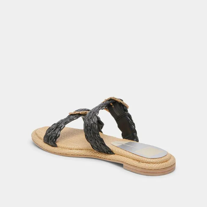 Sandals Shop Dolce Vita Alaina Sandals Onyx Raffia Women039s Onyx Raffia Sandals Onyx Raffia