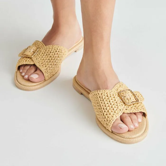 Sandals Shop Dolce Vita Alonzo Sandals Natural Raffia Women039s Natural Raffia Sandals Natural Raffia