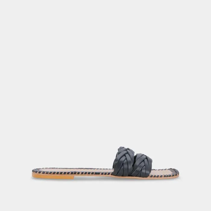 Sandals Shop Dolce Vita Avanna Sandals Black Leather Black Leather