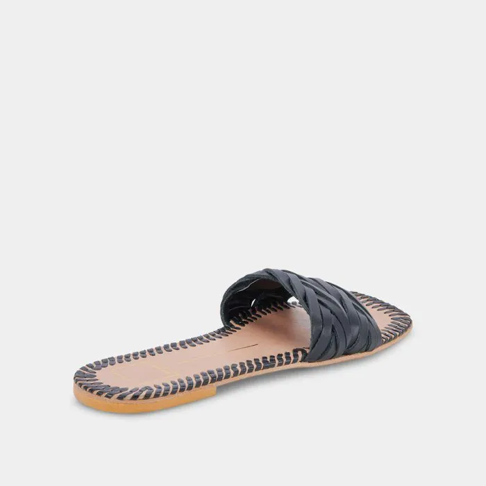 Sandals Shop Dolce Vita Avanna Sandals Black Leather Black Leather