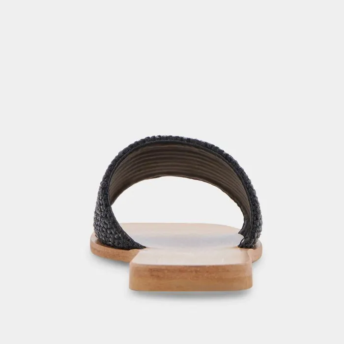 Sandals Shop Dolce Vita Belle Sandals Black Raffia Black Raffia