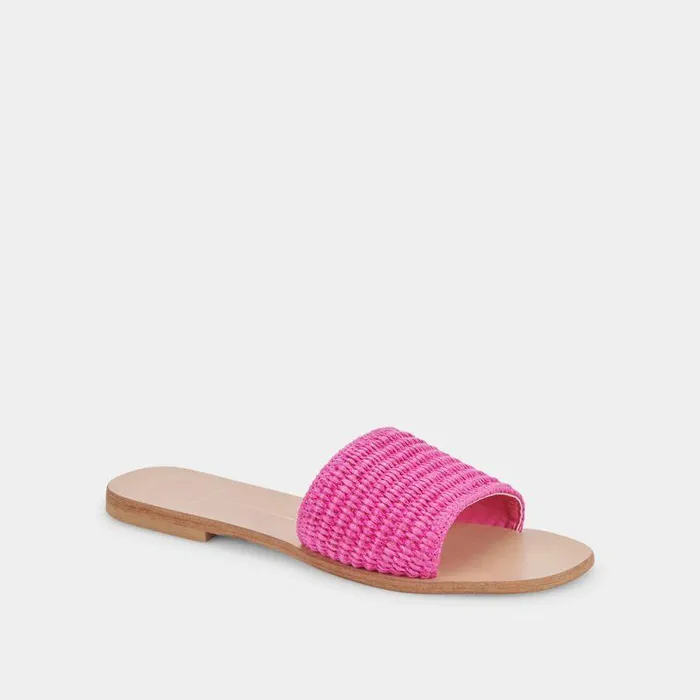 Sandals Shop Dolce Vita Belle Sandals Orchid Raffia Orchid Raffia