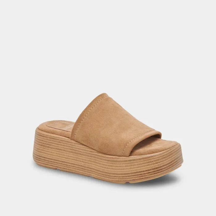Sandals Shop Dolce Vita Canal Sandals Taupe Suede Women039s Taupe Suede Slipon Sandals Taupe Suede