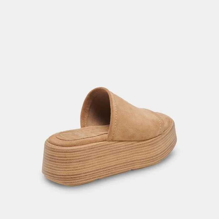 Sandals Shop Dolce Vita Canal Sandals Taupe Suede Women039s Taupe Suede Slipon Sandals Taupe Suede