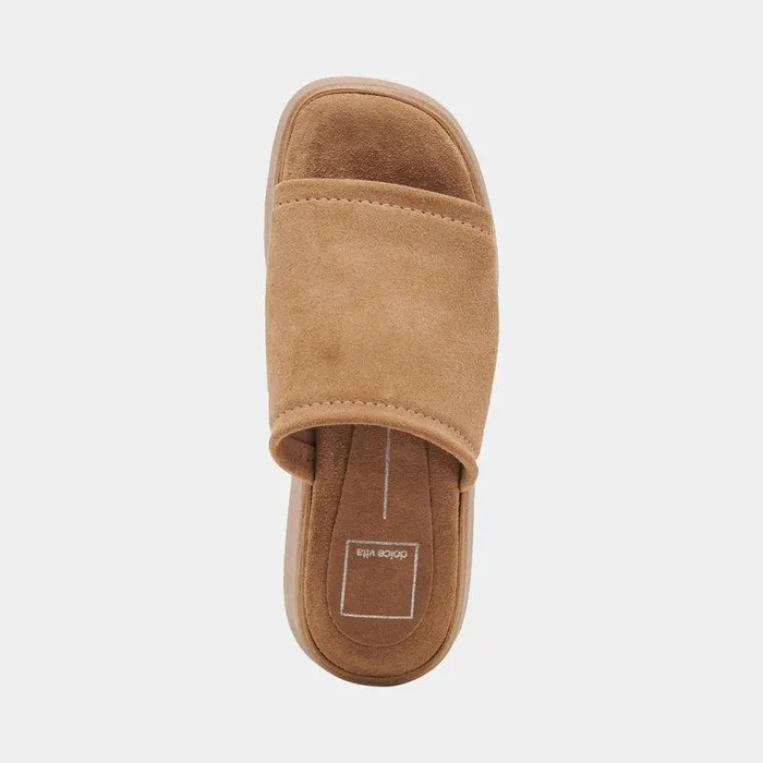 Sandals Shop Dolce Vita Canal Sandals Taupe Suede Women039s Taupe Suede Slipon Sandals Taupe Suede