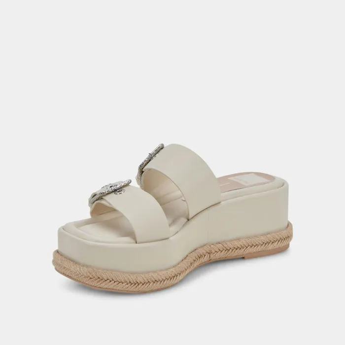 Sandals Shop Dolce Vita Canyon Sandals Ivory Leather Ivory Leather