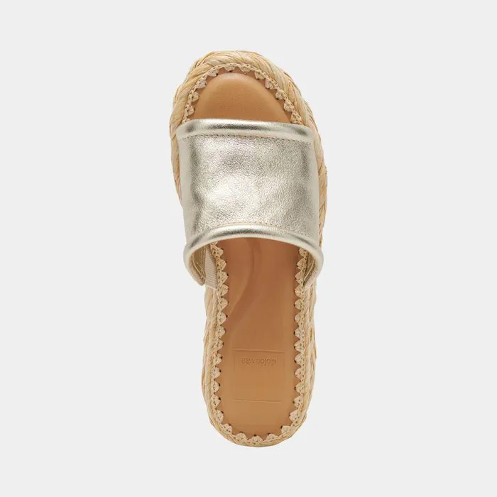 Sandals Shop Dolce Vita Chavi Wide Sandals Light Gold Metallic Leather Women039s Wide Sandals Light Gold Metallic Leather