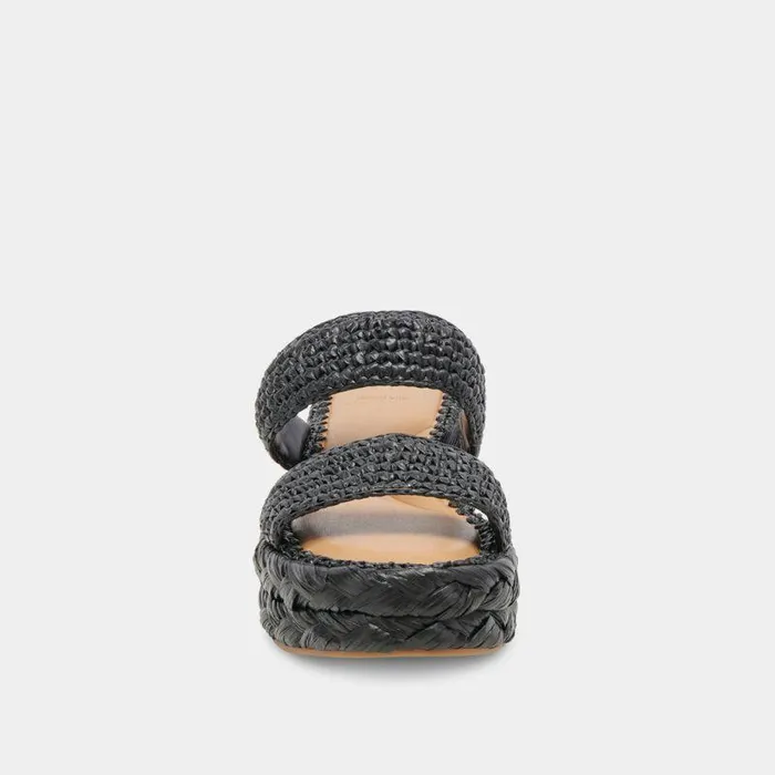Sandals Shop Dolce Vita Corla Sandals Onyx Raffia Onyx Raffia