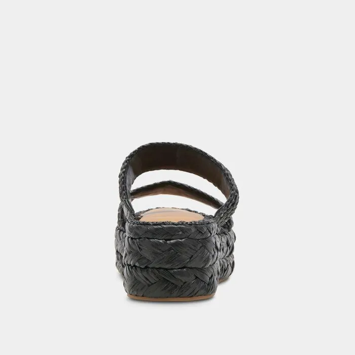 Sandals Shop Dolce Vita Corla Sandals Onyx Raffia Onyx Raffia