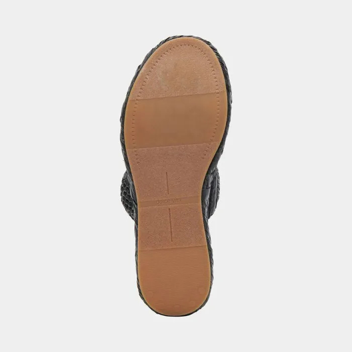 Sandals Shop Dolce Vita Corla Sandals Onyx Raffia Onyx Raffia