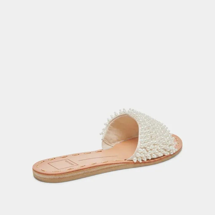 Sandals Shop Dolce Vita Dalon Pearl Sandals Vanilla Pearls Vanilla Pearls