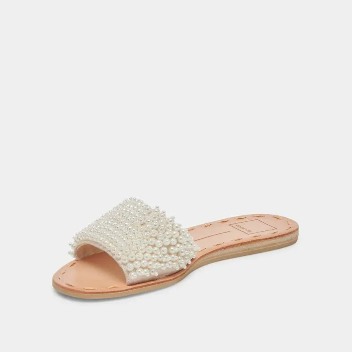 Sandals Shop Dolce Vita Dalon Pearl Sandals Vanilla Pearls Vanilla Pearls