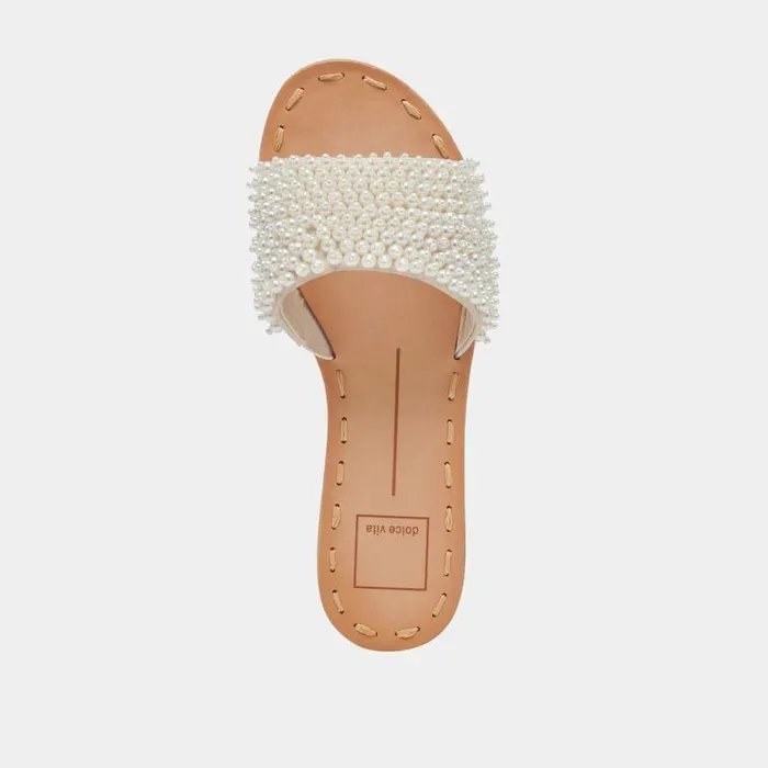 Sandals Shop Dolce Vita Dalon Pearl Sandals Vanilla Pearls Vanilla Pearls