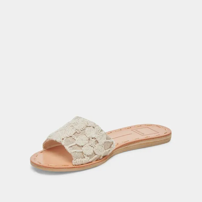 Sandals Shop Dolce Vita Dalon Sandals Natural Lace Natural Lace