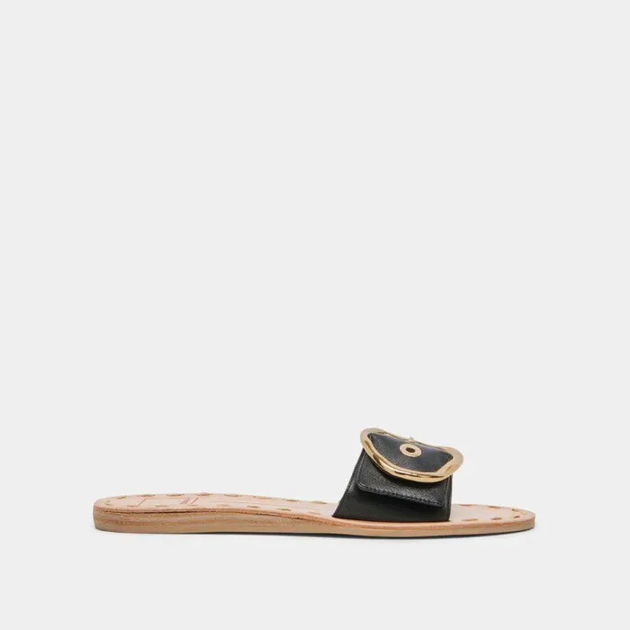 Sandals Shop Dolce Vita Danna Sandals Black Leather Black Leather