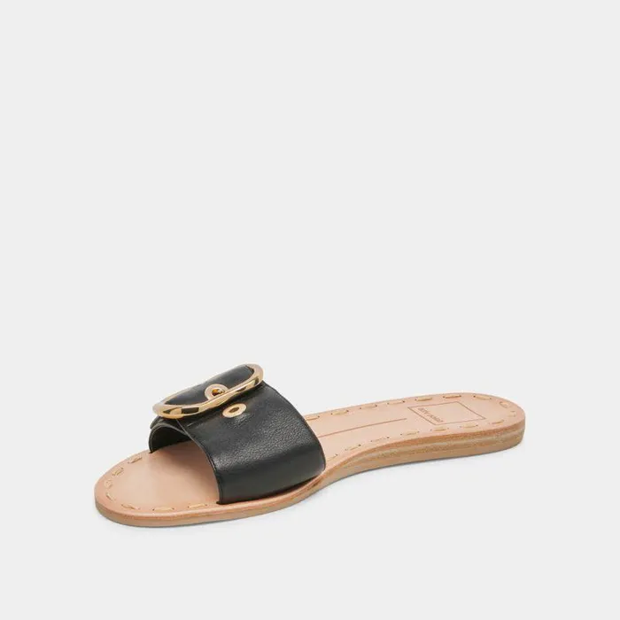 Sandals Shop Dolce Vita Danna Sandals Black Leather Black Leather