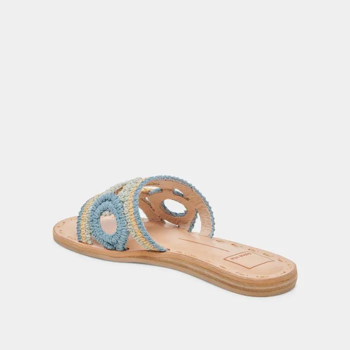 Sandals Shop Dolce Vita Dany Sandals Blue Multi Raffia Blue Multi Raffia