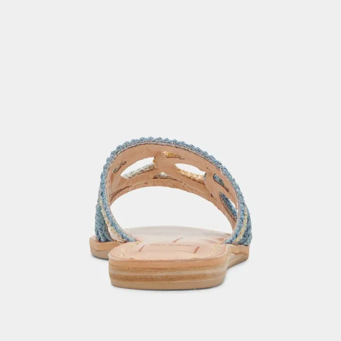 Sandals Shop Dolce Vita Dany Sandals Blue Multi Raffia Blue Multi Raffia