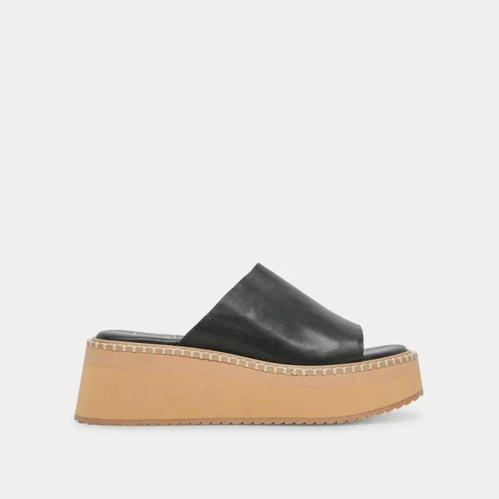 Sandals Shop Dolce Vita Darcel Sandals Black Leather Black Leather