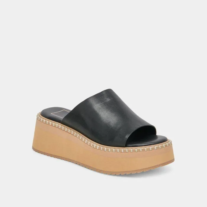 Sandals Shop Dolce Vita Darcel Sandals Black Leather Black Leather
