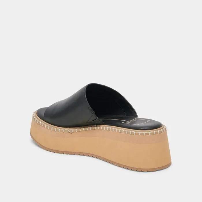 Sandals Shop Dolce Vita Darcel Sandals Black Leather Black Leather