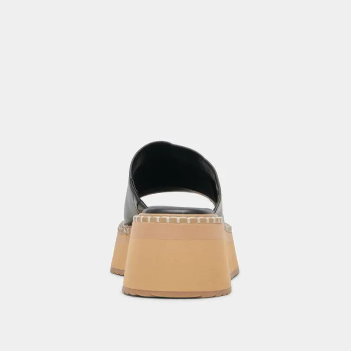 Sandals Shop Dolce Vita Darcel Sandals Black Leather Black Leather