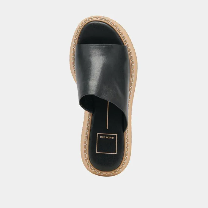 Sandals Shop Dolce Vita Darcel Sandals Black Leather Black Leather