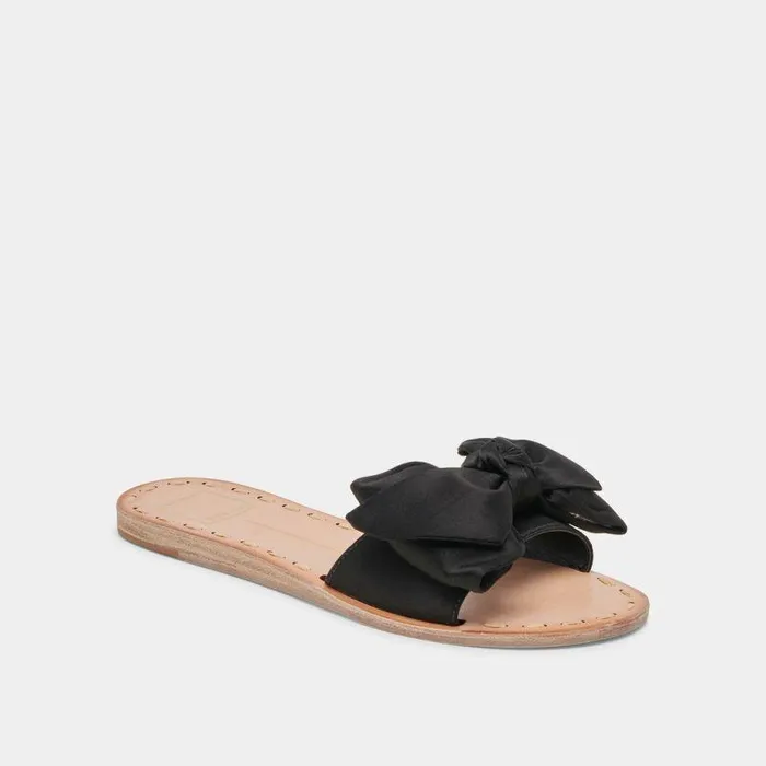 Sandals Shop Dolce Vita Darsey Sandals Onyx Satin Onyx Satin