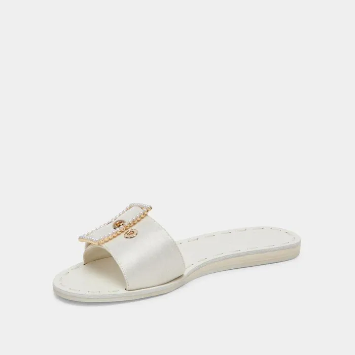 Sandals Shop Dolce Vita Dasa Pearl Sandals Vanilla Silk Vanilla Silk