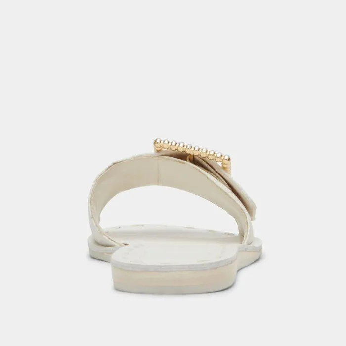 Sandals Shop Dolce Vita Dasa Pearl Sandals Vanilla Silk Vanilla Silk