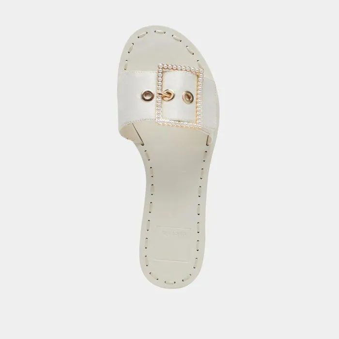 Sandals Shop Dolce Vita Dasa Pearl Sandals Vanilla Silk Vanilla Silk