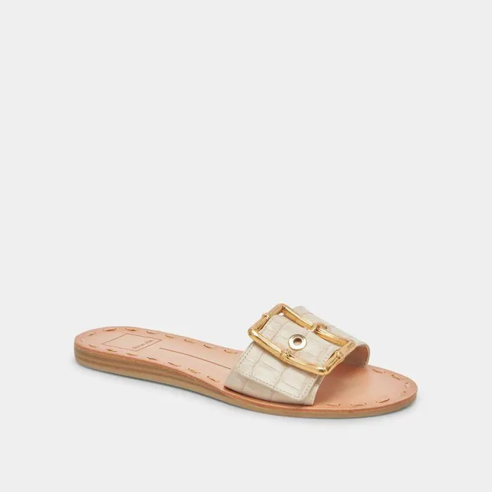 Sandals Shop Dolce Vita Dasa Sandals Bone Embossed Leather Bone Embossed Leather