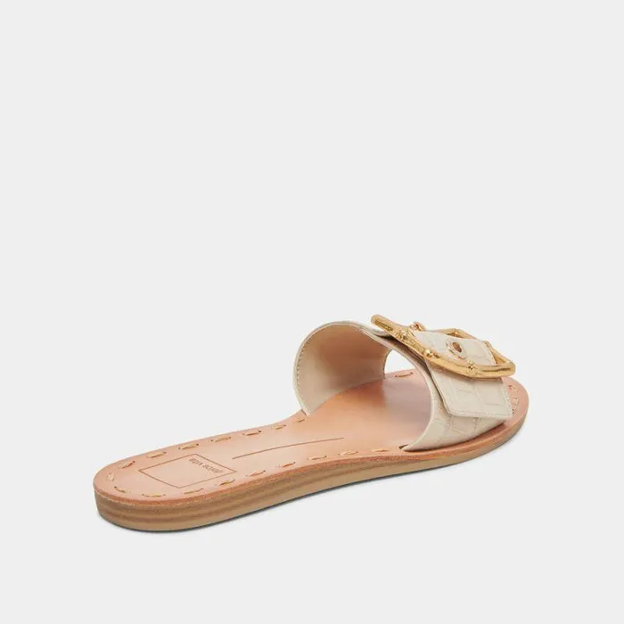 Sandals Shop Dolce Vita Dasa Sandals Bone Embossed Leather Bone Embossed Leather