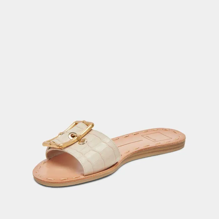 Sandals Shop Dolce Vita Dasa Sandals Bone Embossed Leather Bone Embossed Leather