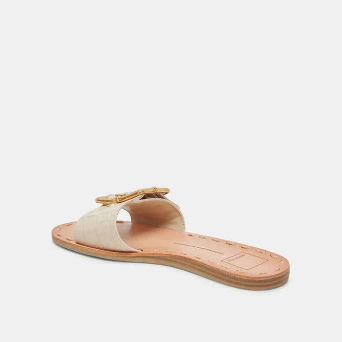 Sandals Shop Dolce Vita Dasa Sandals Bone Embossed Leather Bone Embossed Leather