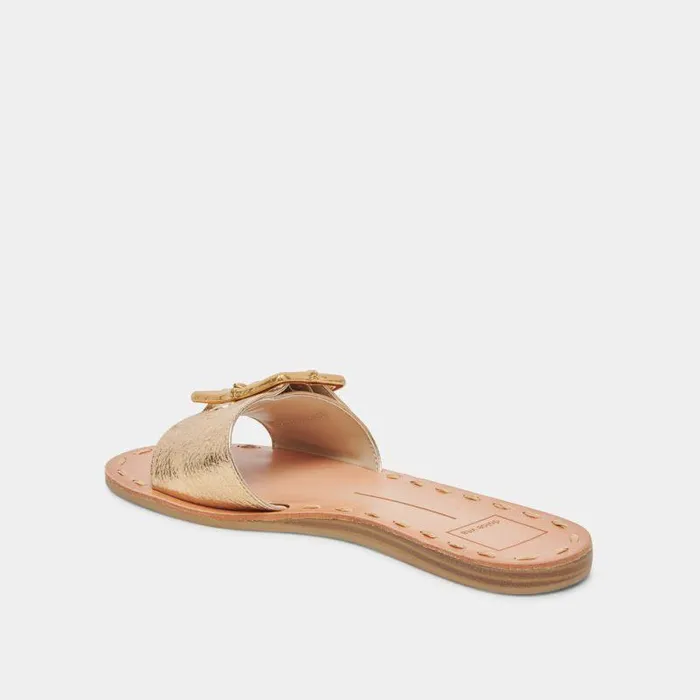 Sandals Shop Dolce Vita Dasa Sandals Gold Crackled Leather Gold Crackled Leather