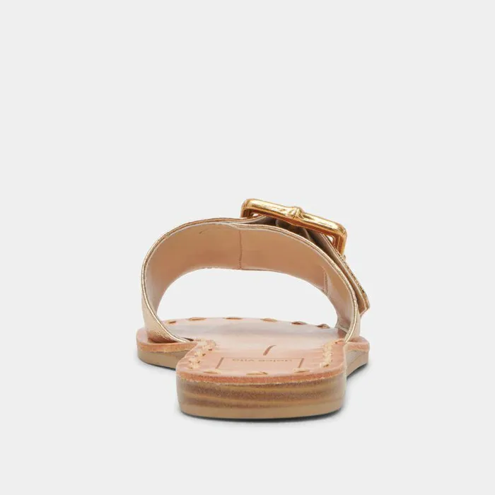 Sandals Shop Dolce Vita Dasa Sandals Gold Crackled Leather Gold Crackled Leather