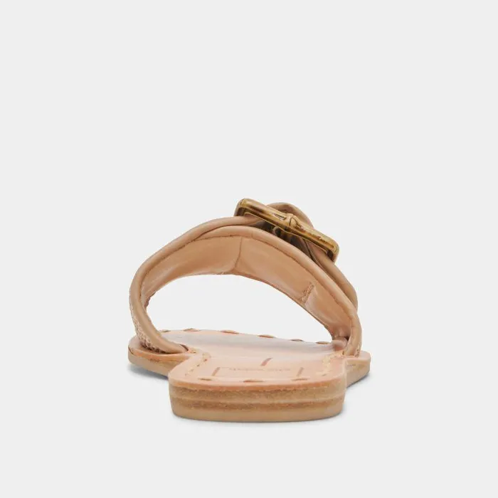 Sandals Shop Dolce Vita Dasa Wide Sandals White Natural Raffia White Natural Raffia