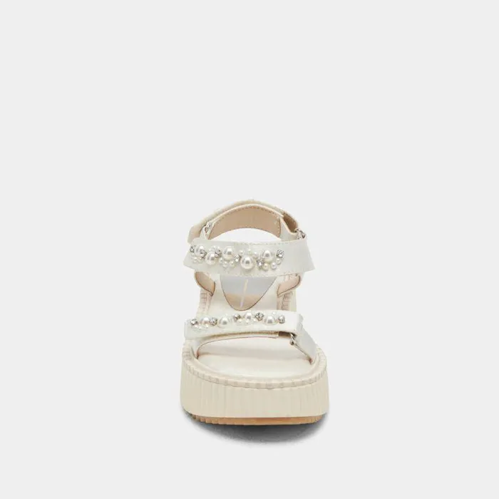 Sandals Shop Dolce Vita Debra Pearl Sandals Vanilla Pearls Platform Sandals Vanilla Pearls