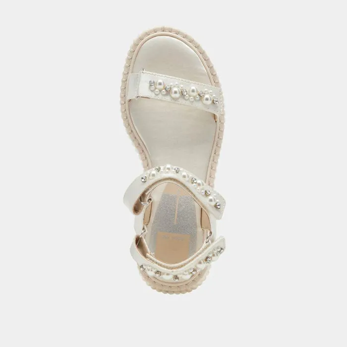 Sandals Shop Dolce Vita Debra Pearl Sandals Vanilla Pearls Platform Sandals Vanilla Pearls