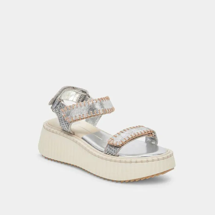 Sandals Shop Dolce Vita Debra Sandals Silver Distressed Leather Silver Leather Sandals Silver Distressed Leather